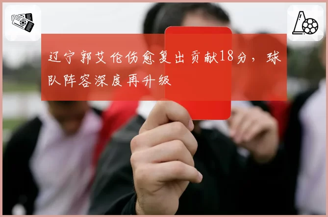 辽宁郭艾伦伤愈复出贡献18分，球队阵容深度再升级